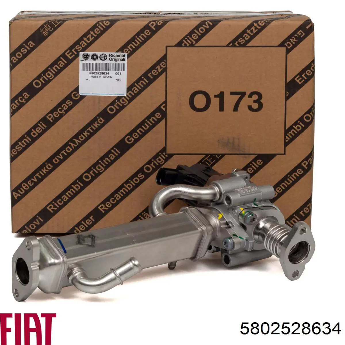 5802528634 Fiat/Alfa/Lancia radiador do sistema egr de recirculação dos gases de escape