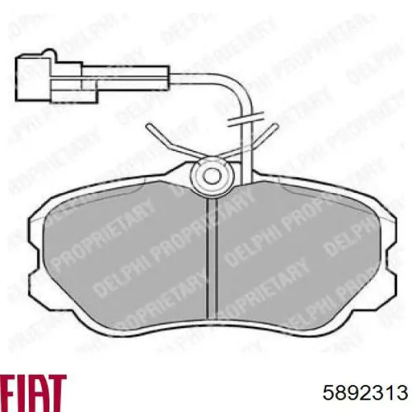 5892313 Fiat/Alfa/Lancia Колодки передние