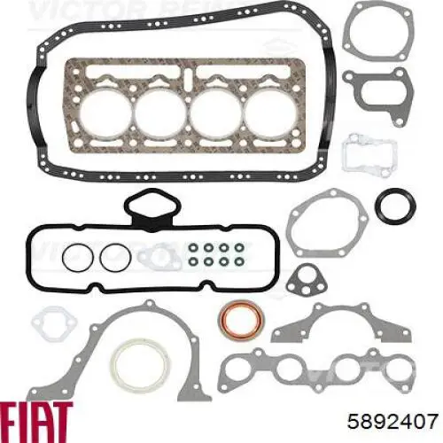 Полный комплект прокладок двигателя Fiat/Alfa/Lancia 5892407