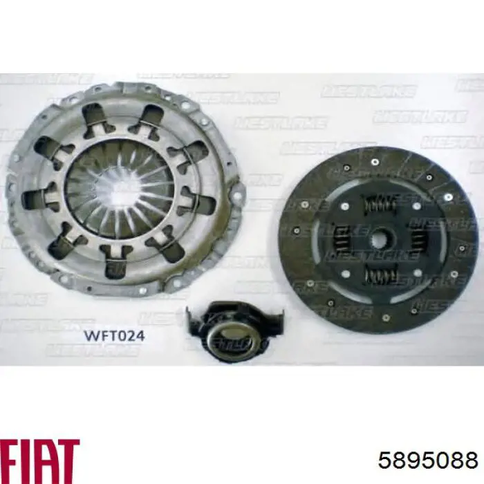 Комплект сцепления (3 части) Fiat/Alfa/Lancia 5895088 цена, от 146.82 USD