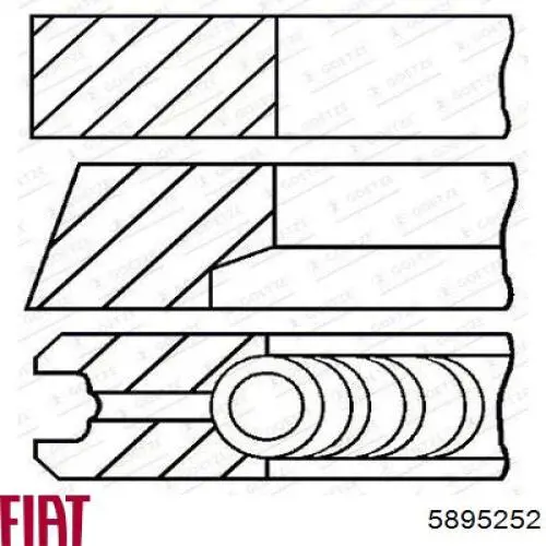 Поршень в сборе Fiat/Alfa/Lancia 5895252 цена, от 67.80 USD