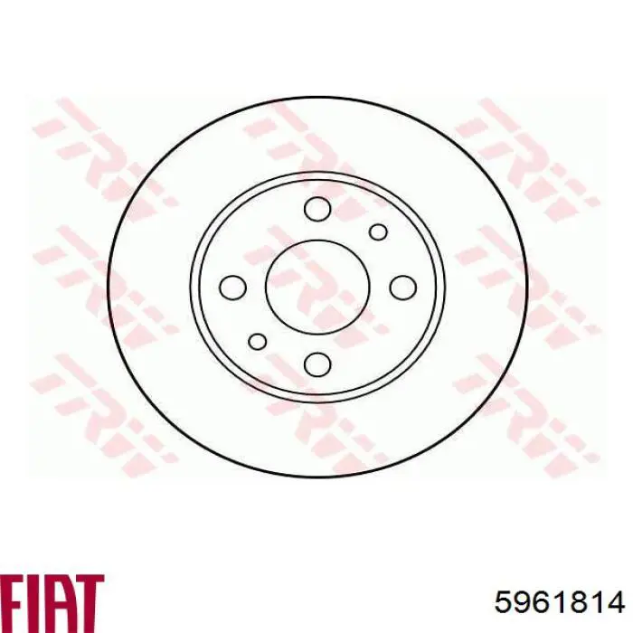 Передние тормозные диски 5961814 Fiat/Alfa/Lancia