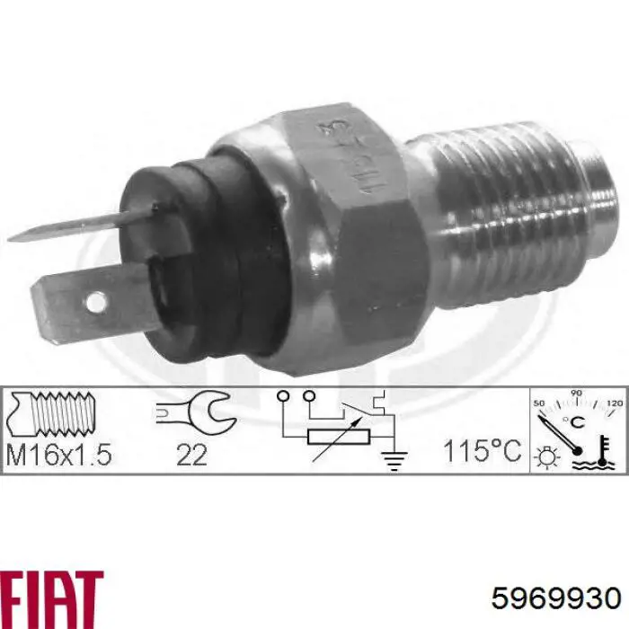 5969930 Fiat/Alfa/Lancia Термовыключатель