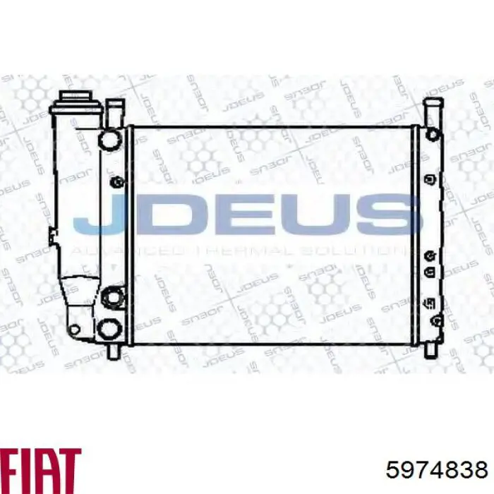 Radiador de esfriamento de motor 4465971 Fiat/Alfa/Lancia