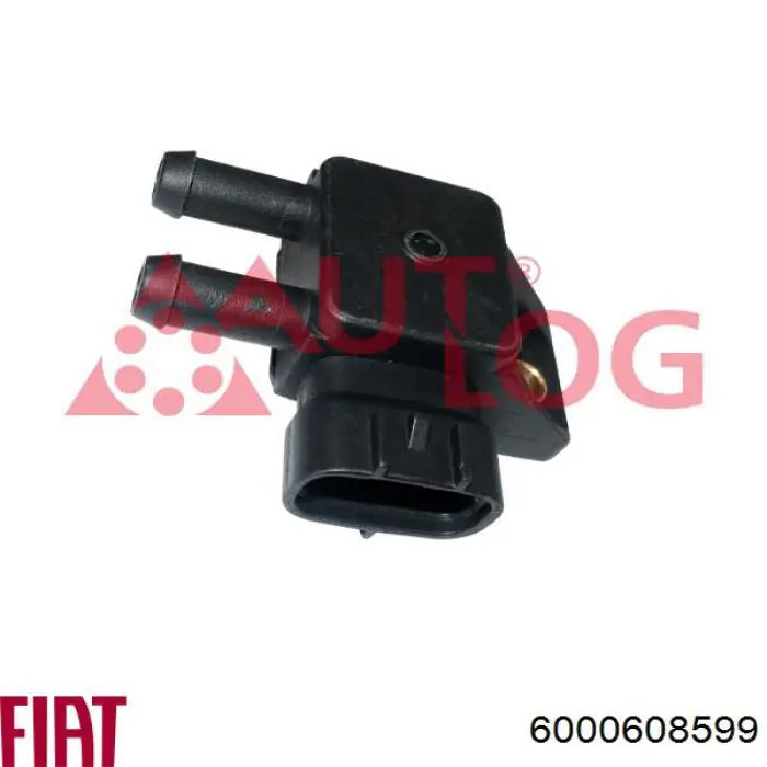 6000608599 Fiat/Alfa/Lancia sensor de pressão dos gases de escape