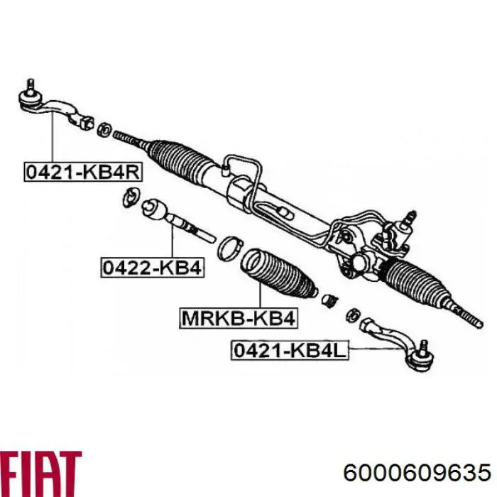 6000609635 Fiat/Alfa/Lancia Тяги рулевые