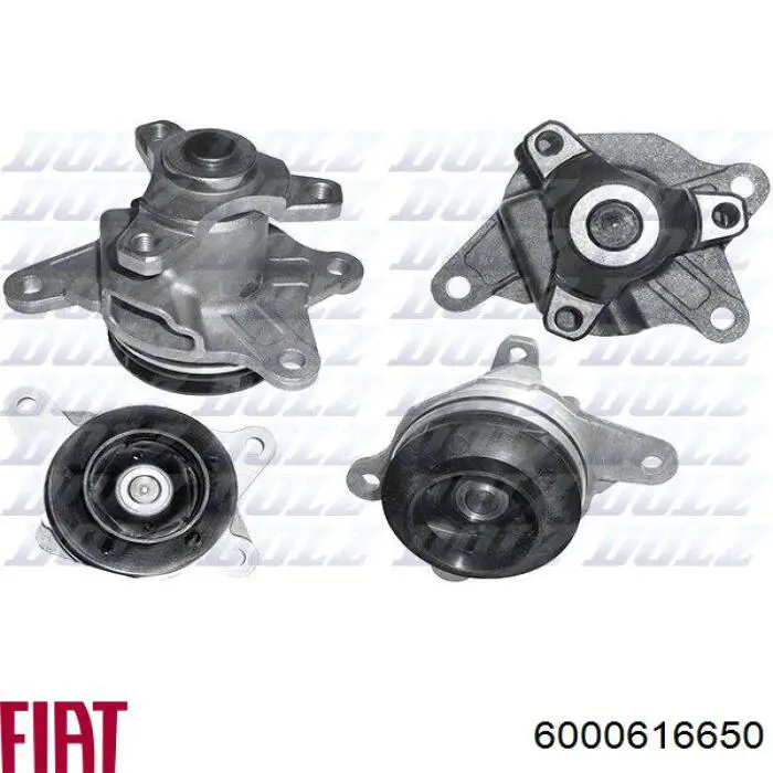 Помпа охлаждения Fiat/Alfa/Lancia 6000616650 цена, от 46.65 USD