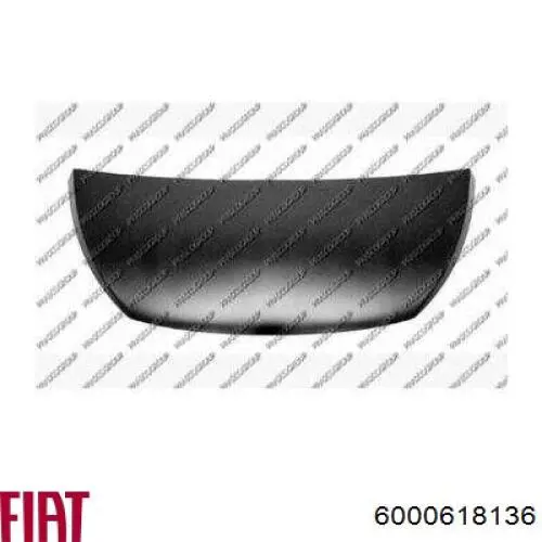 Стекло левого зеркала заднего вида 6000618136 Fiat/Alfa/Lancia