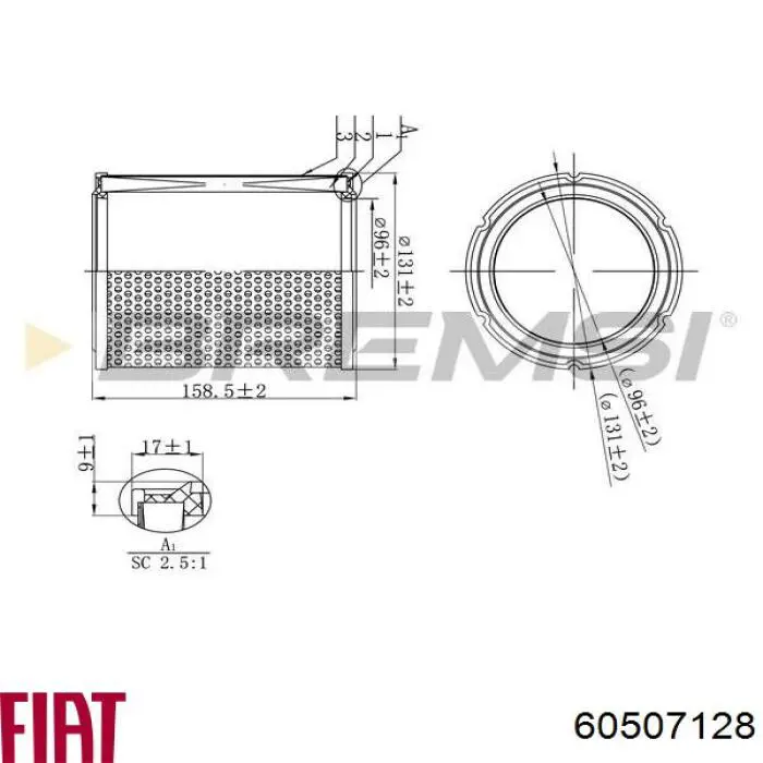 0060507128 Fiat/Alfa/Lancia 