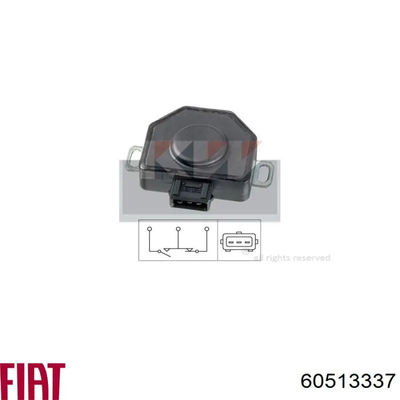 Датчик дроссельной заслонки  Fiat/Alfa/Lancia 60513337 цена, от 50.68 USD