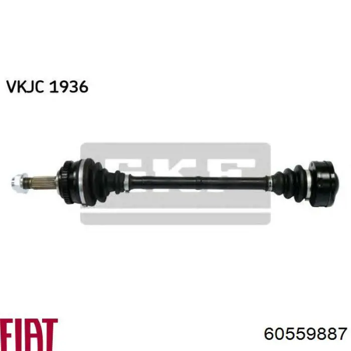 Полуось передняя 60559887 Fiat/Alfa/Lancia