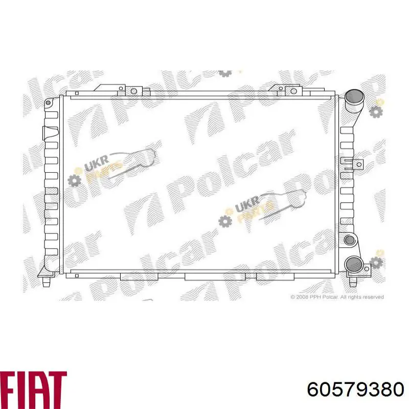 Радиатор 60579380 Fiat/Alfa/Lancia