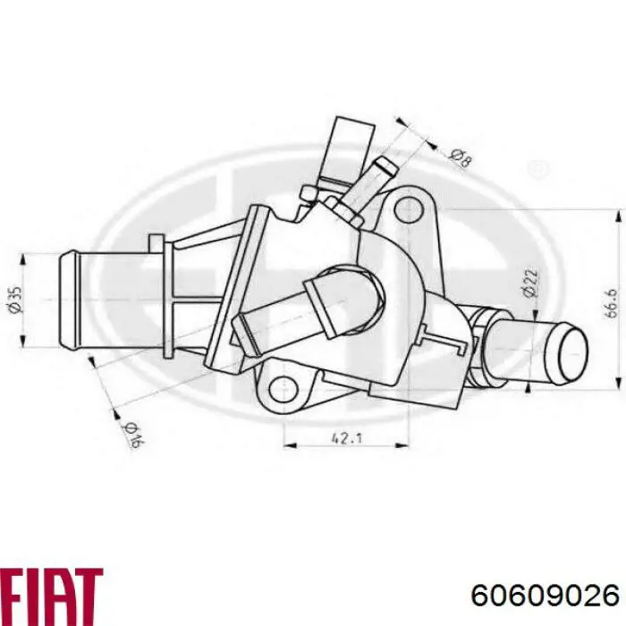 Термостат 60609026 Fiat/Alfa/Lancia