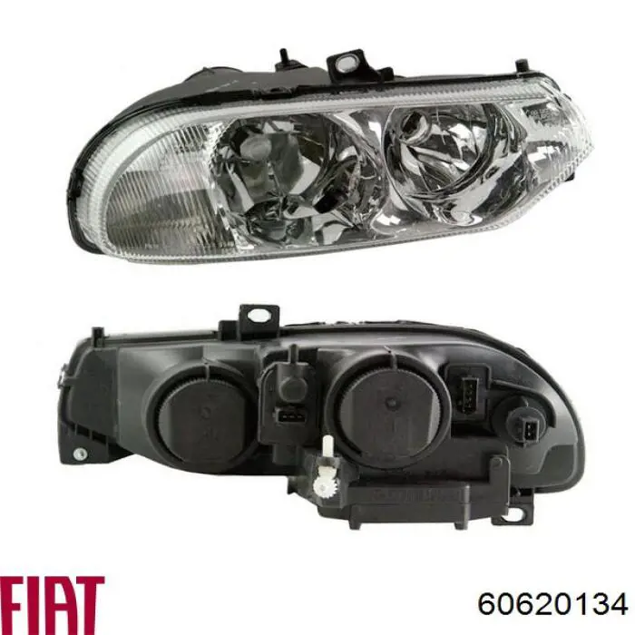 Правая фара 60620134 Fiat/Alfa/Lancia