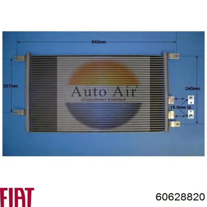 Купить 60628820 Fiat/Alfa/Lancia Радиатор системы охлаждения кондиционера