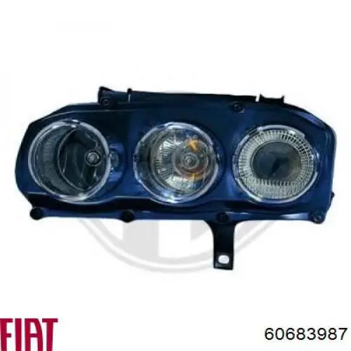 Правая блок фара Fiat/Alfa/Lancia 60683987 цена, от  
