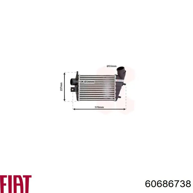 Система охлаждения наддувочного воздуха Fiat/Alfa/Lancia 60686738 цена, от 81.18 USD