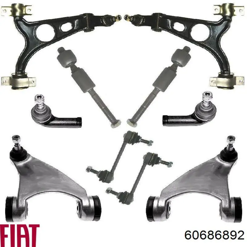 Купить 60686892 Fiat/Alfa/Lancia Нижний правый рычаг передней подвески