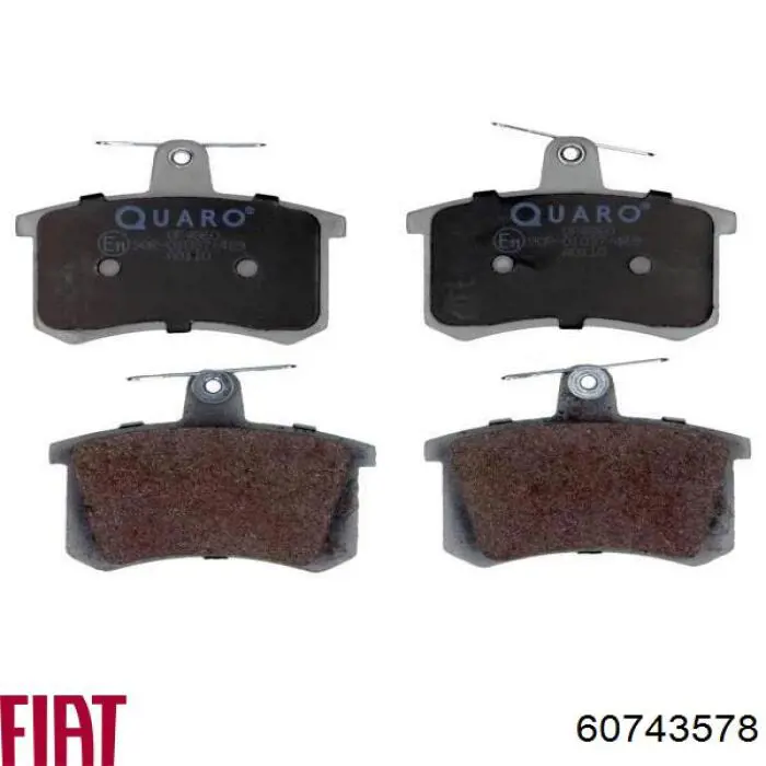 Колодки дисковые  Fiat/Alfa/Lancia 60743578 цена, от 15.20 USD