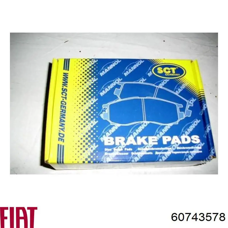 Купить 60743578 Fiat/Alfa/Lancia Колодки тормозные задние, дисковые