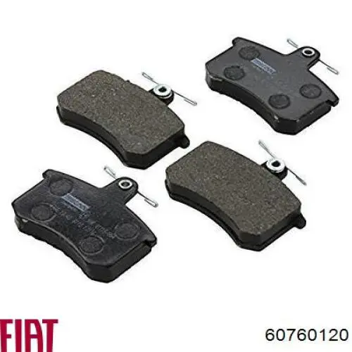 Купить 60760120 Fiat/Alfa/Lancia Колодки тормозные задние, дисковые