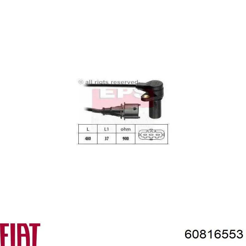Купить 60816553 Fiat/Alfa/Lancia Датчик оборотов коленвала