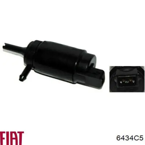 Двигатель омывателя лобового стекла Fiat/Alfa/Lancia 6434C5 цена, от 6.33 USD