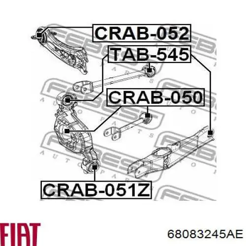Купить K68083245AB Fiat/Alfa/Lancia Цапфа (поворотный кулак) задний левый