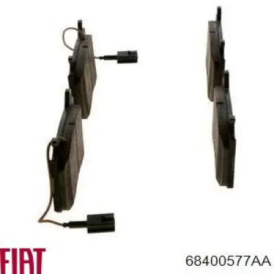 68400577AA Fiat/Alfa/Lancia Колодки передние