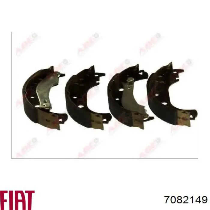 Купить 7082149 Fiat/Alfa/Lancia Задние барабанные тормозные колодки