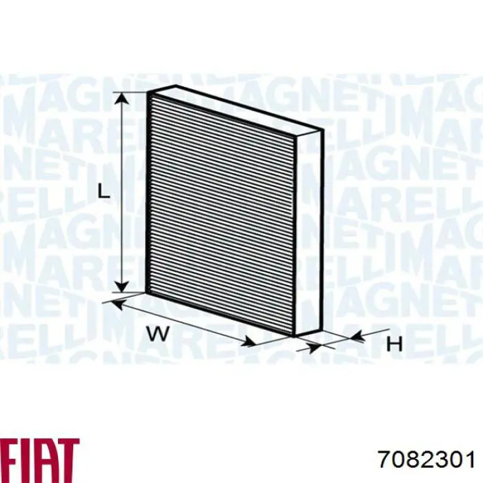 Купить 7082301 Fiat/Alfa/Lancia Фильтр салона угольный