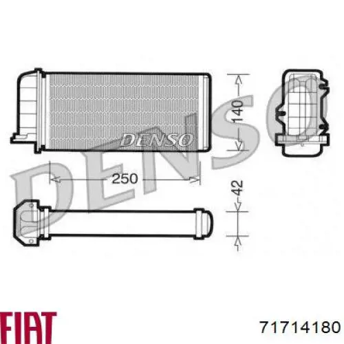 Радиатор печки 71714180 Fiat/Alfa/Lancia