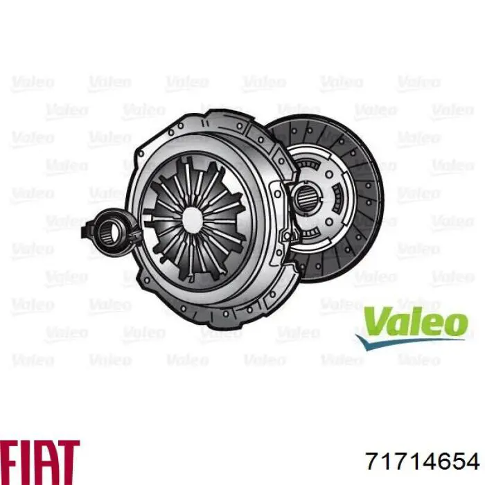 Комплект сцепления (3 части) Fiat/Alfa/Lancia 71714654 цена, от 153.87 USD