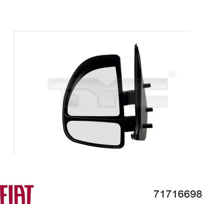 Зеркальный элемент зеркала заднего вида левого 71716698 Fiat/Alfa/Lancia