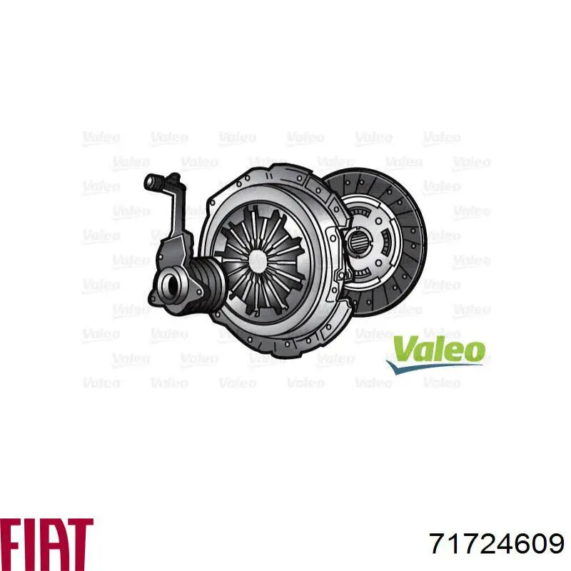 Купить 71724609 Fiat/Alfa/Lancia Комплект сцепления (диск, корзина, подшипник)