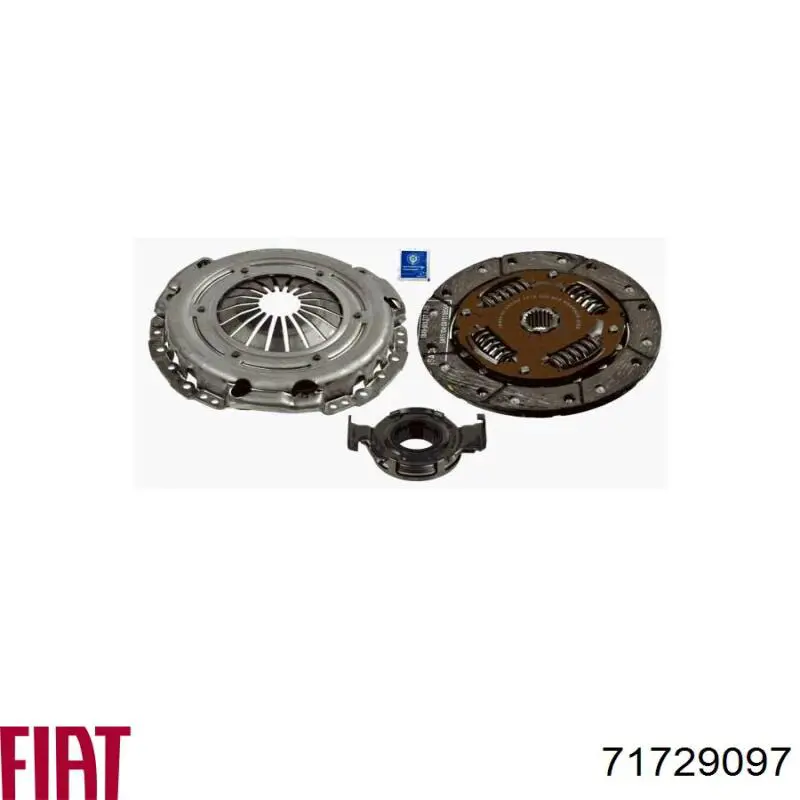 Комплект сцепления (3 части) Fiat/Alfa/Lancia 71729097 цена, от 80.54 USD