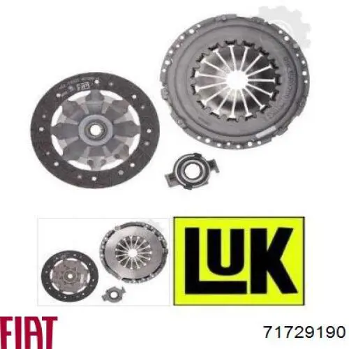 Комплект сцепления (3 части) Fiat/Alfa/Lancia 71729190 цена, от 113.87 USD