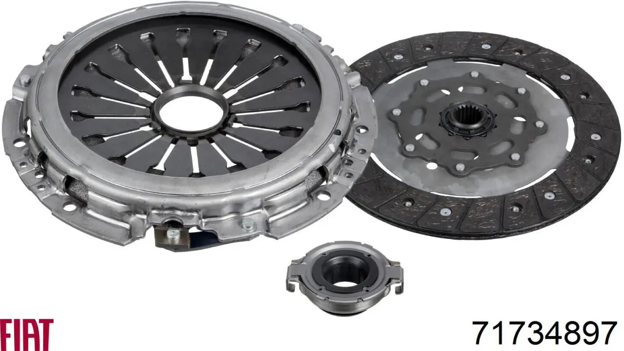 Купить 71734897 Fiat/Alfa/Lancia Комплект сцепления (диск, корзина, подшипник)