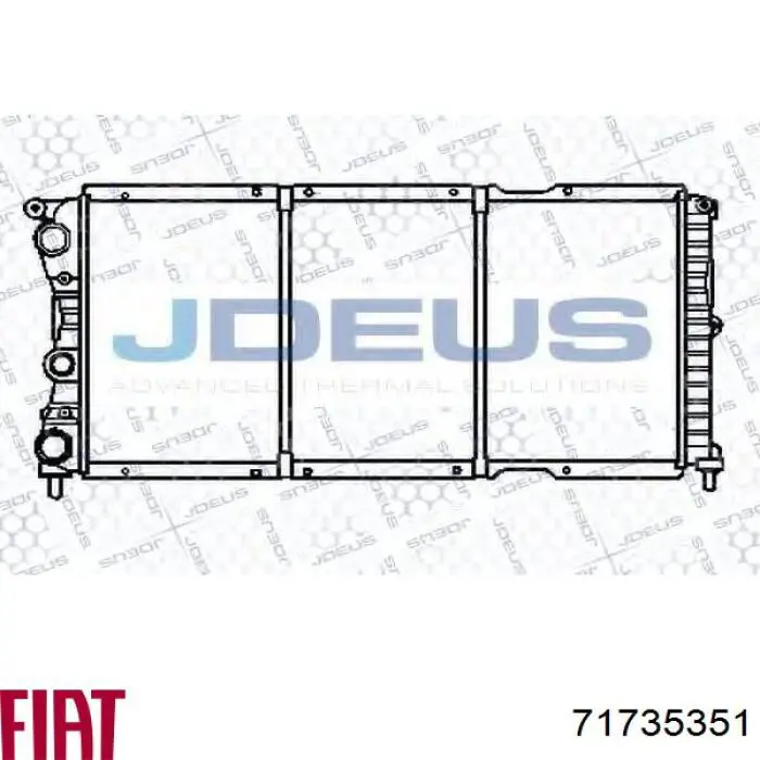 Радиатор 71735351 Fiat/Alfa/Lancia
