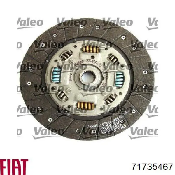 Купить 71735467 Fiat/Alfa/Lancia Комплект сцепления (диск, корзина, подшипник)