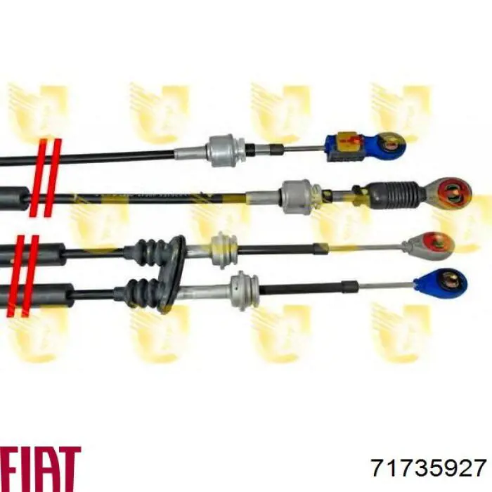 Сдвоенный трос переключения передач Fiat/Alfa/Lancia 46825159