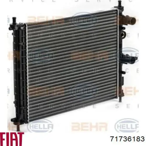 71736183 Fiat/Alfa/Lancia radiador de esfriamento de motor