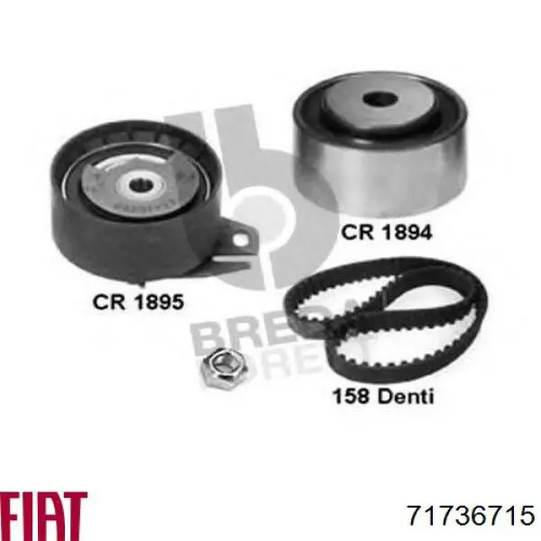 ГРМ ремни, комплект Fiat/Alfa/Lancia 71736715 цена, от 69.96 USD