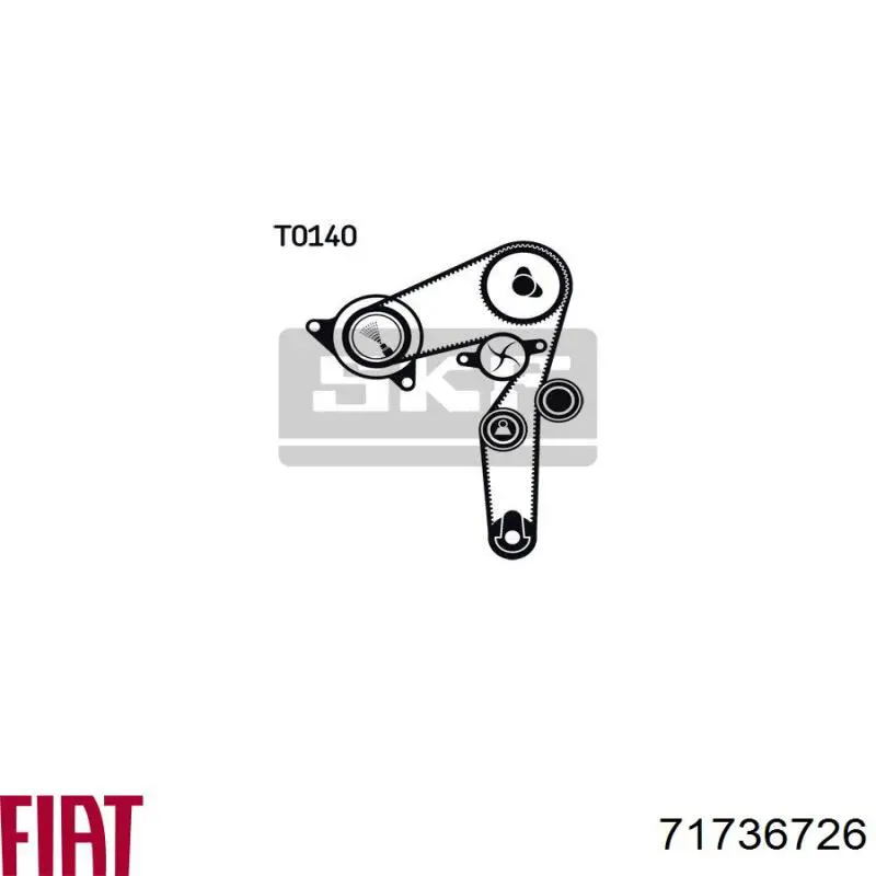 Купить 71736726 Fiat/Alfa/Lancia Комплект ГРМ