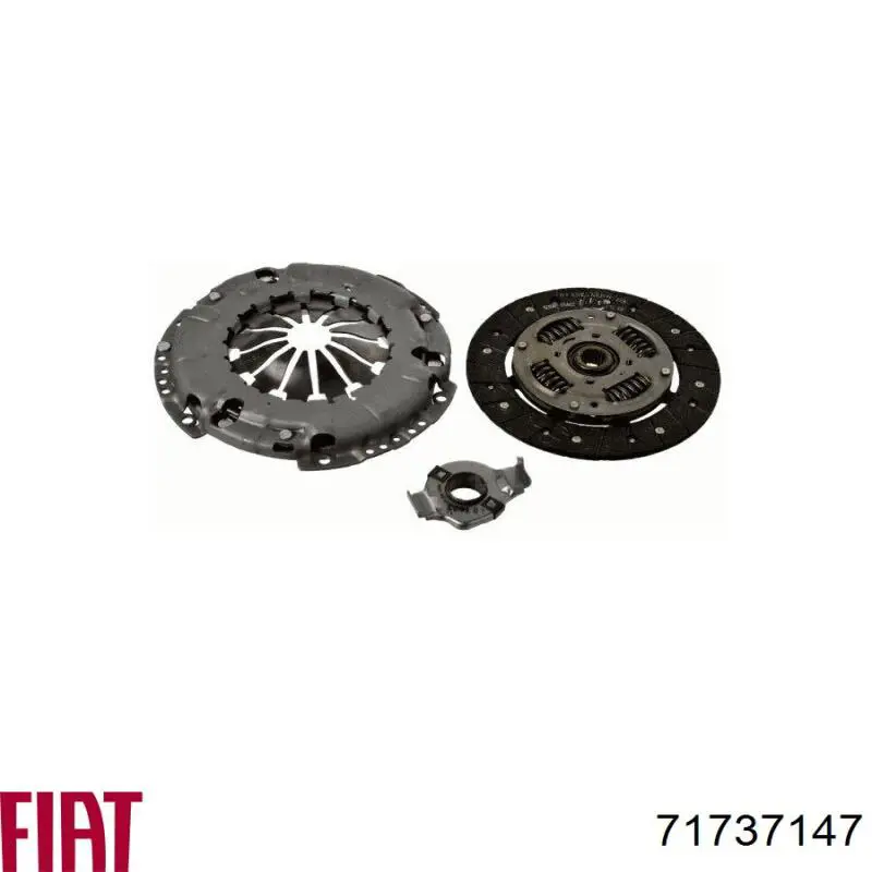 Комплект сцепления (3 части) Fiat/Alfa/Lancia 71737147 цена, от 113.49 USD