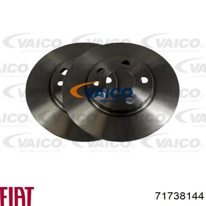Передние тормозные диски 71738144 Fiat/Alfa/Lancia
