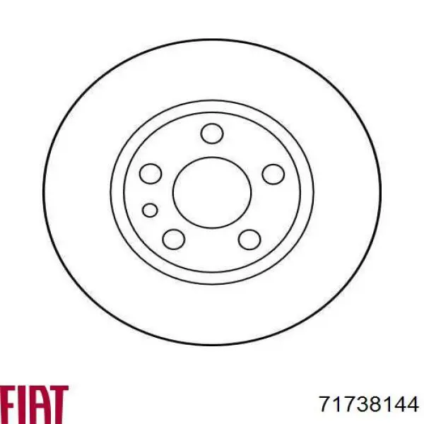 Купить 71738144 Fiat/Alfa/Lancia Ротор тормозной