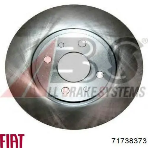71738373 Fiat/Alfa/Lancia диск тормозной передний