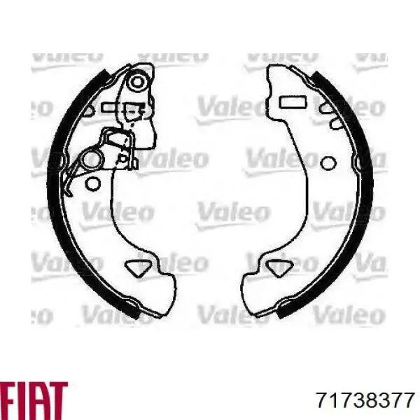 71738377 Fiat/Alfa/Lancia Барабанные тормозные колодки