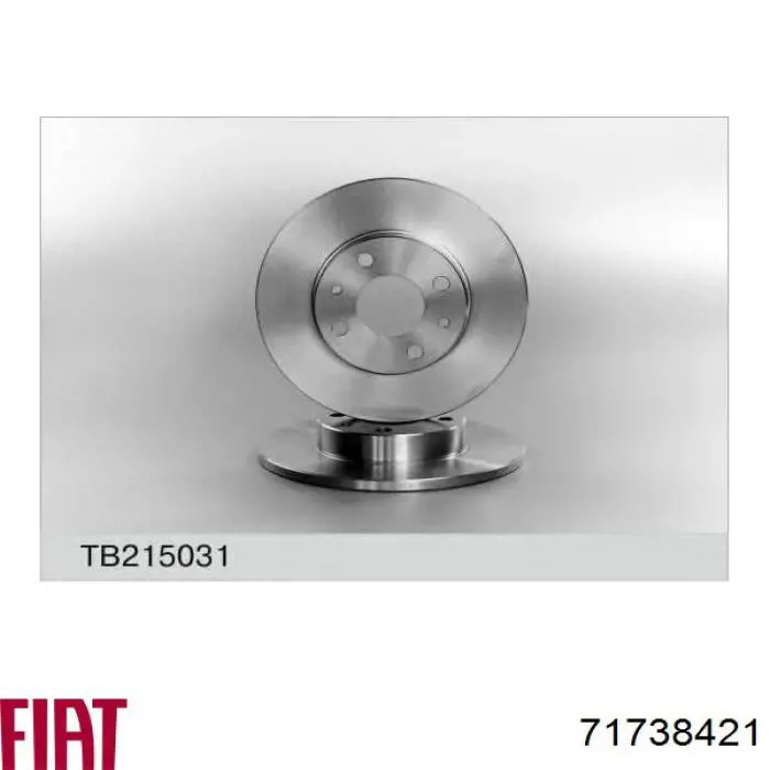 Задний тормозной диск Fiat/Alfa/Lancia 71738421 цена, от 21.98 USD